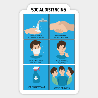 Social Distencing Sticker